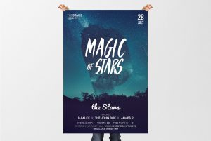 Magic Stars – Free PSD Flyer Template