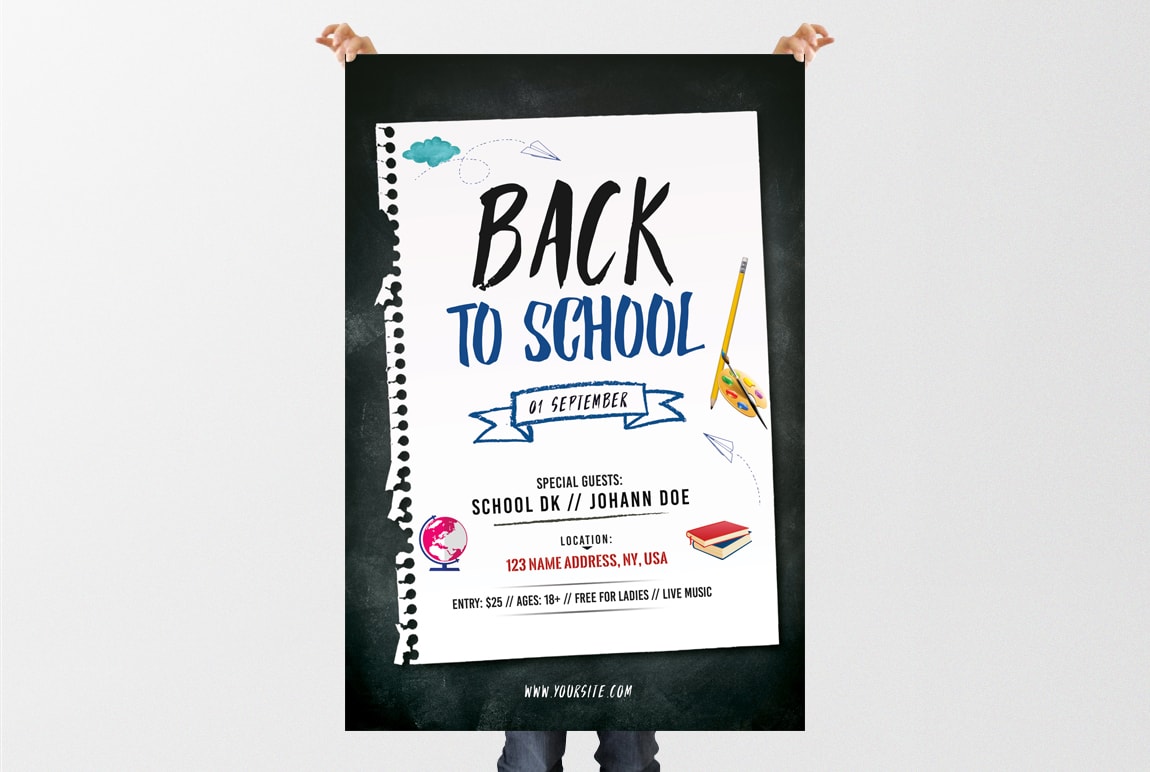 Back to School – Free PSD Flyer Template