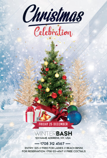 Christmas Celebration Flyer Template