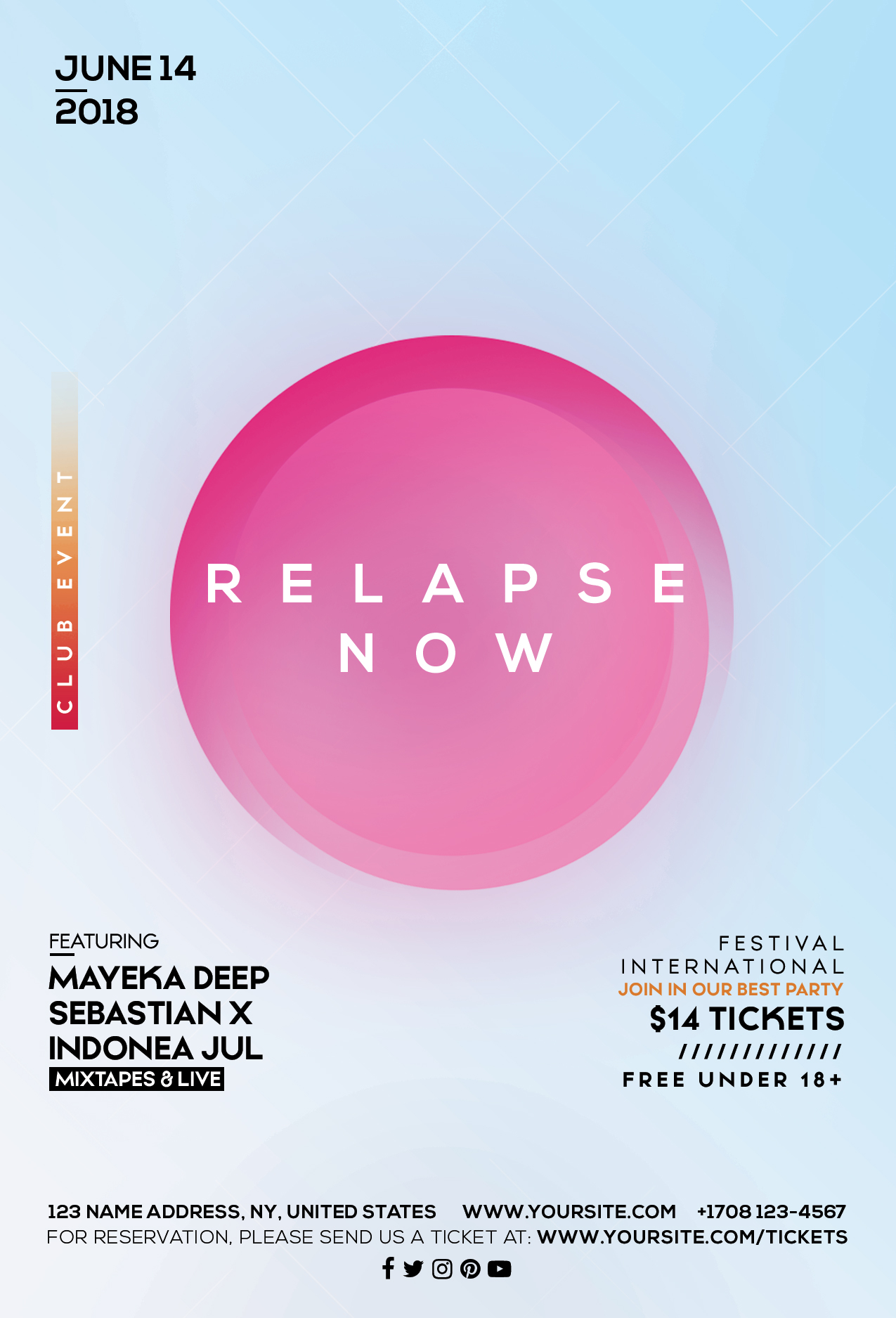 Relapse Now PSD Flyer Template