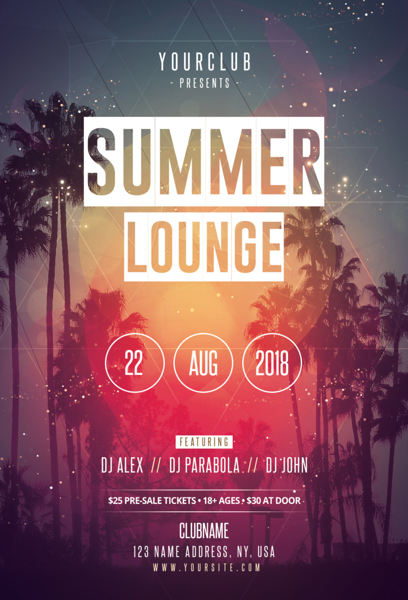 Summer Lounge Flyer