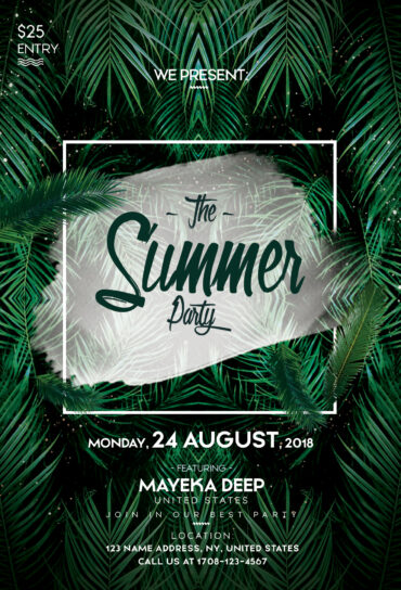 The Summer Party Flyer Template