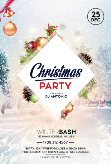 Christmas Party Vol.2 PSD Flyer
