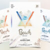 Beach Party - Geometric PSD Flyer