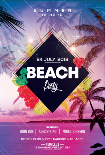 Beach Party - Summer PSD Flyer