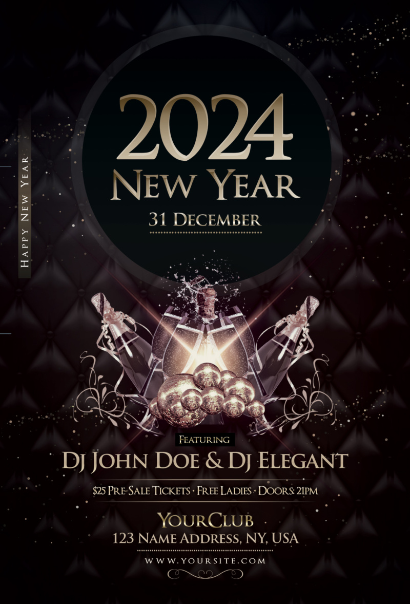Happy NYE Eve PSD Flyer Template
