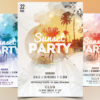 Sunset Party PSD Flyer Vol.2