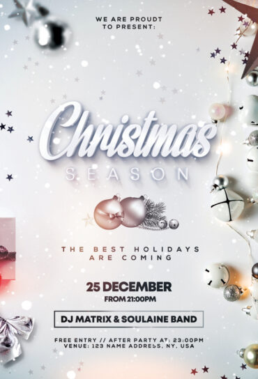 Christmas Season PSD Flyer Template