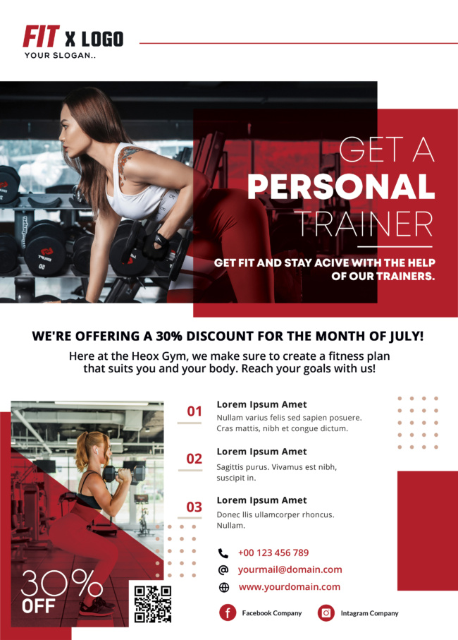 Personal Trainer - Fitness Flyer Template