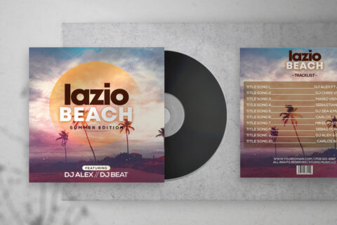Lazio Beach Free CD Artwork PSD Template