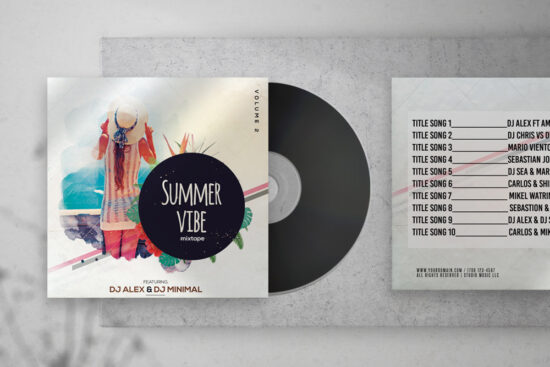 Summer Vibe Free Mixtape PSD Cover Artwork