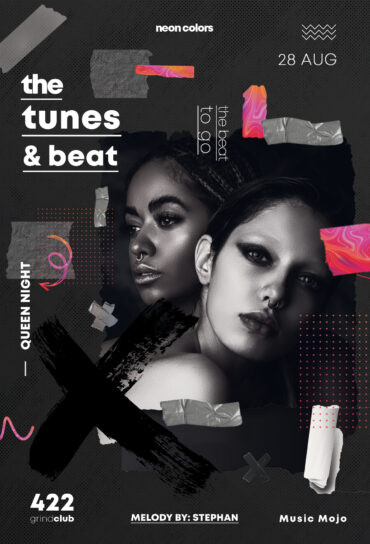 The Tunes & Beat Flyer PSD Templates