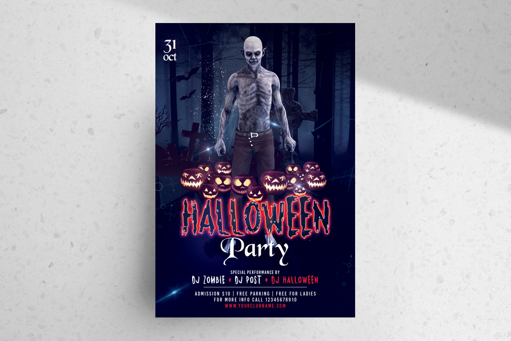 Halloween Party – Free PSD Flyer/Poster Template