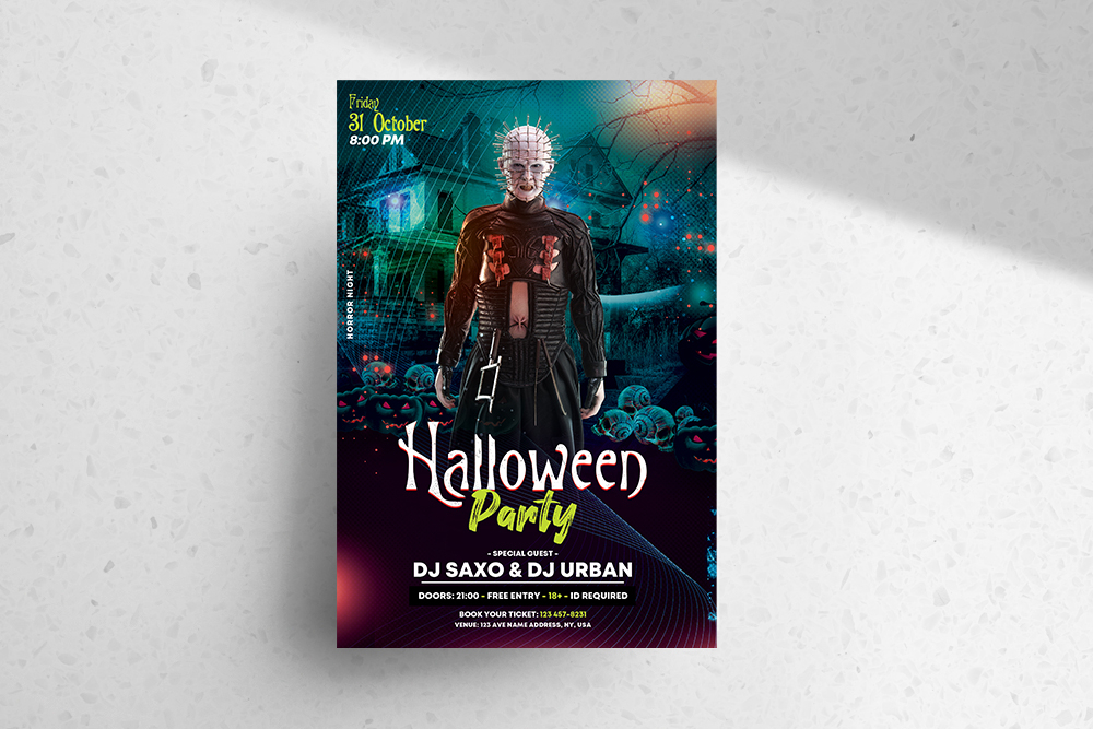 The Halloween Party Free Flyer Template (PSD)