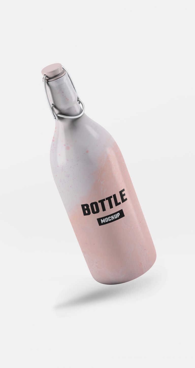 Gravity Bottle Mockup
