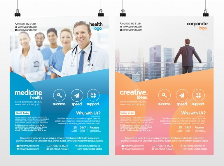 Business and Medicine Health – Free PSD Flyer Template to Download