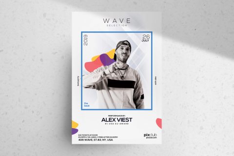 White Party – Free Minimal PSD Flyer Template