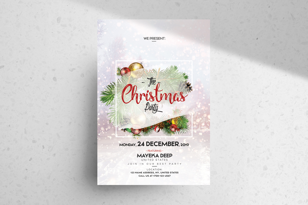 Merry Christmas – Free PSD Flyer Template