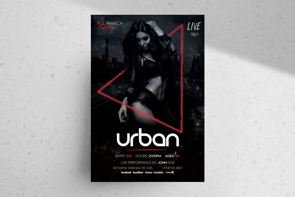Urban – Download Free PSD Flyer Template
