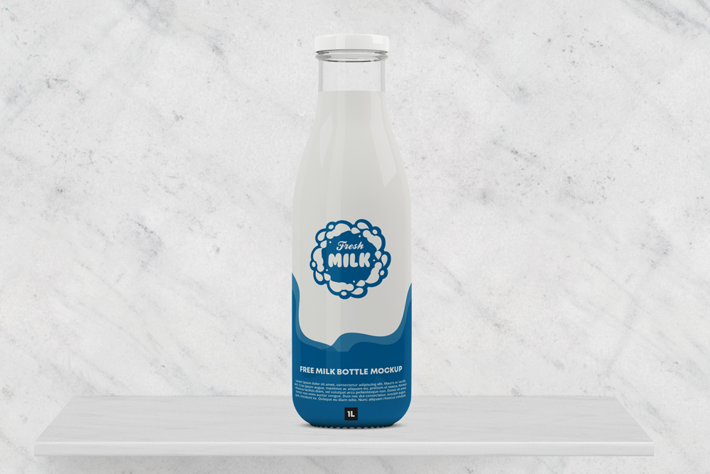 Download Milk Bottle Free Mockup Pixelsdesign