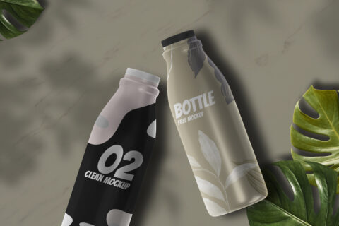 Bottle Packaging Free Mockup