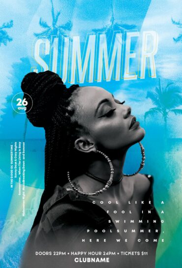 Summer Festival Event Flyer Template (PSD)
