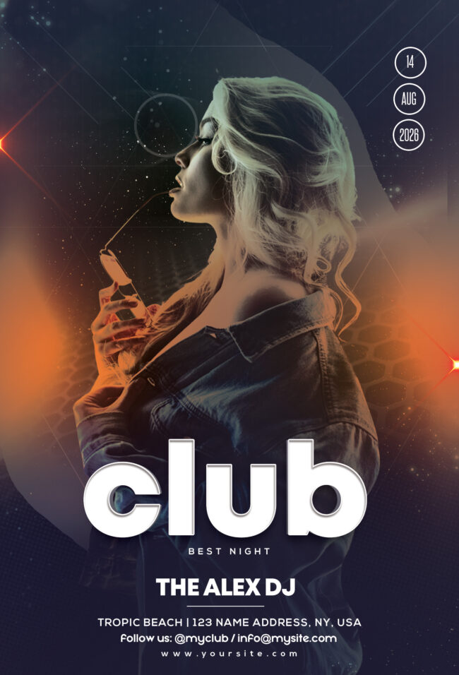 Club Night Party #2 Flyer Template (PSD)