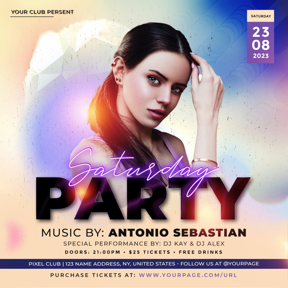 Weekend Vibe Party Instagram PSD Templates