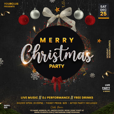 The Christmas Vibe Instagram PSD Templates