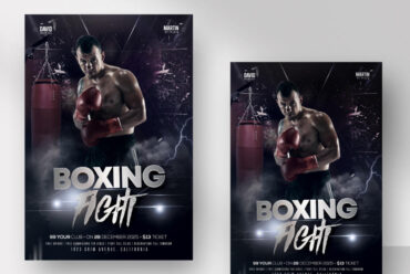 Boxing Tournament is a modern Flyer design to promote your next box sport tournament, events, more. Everything is editable inside Photoshop.