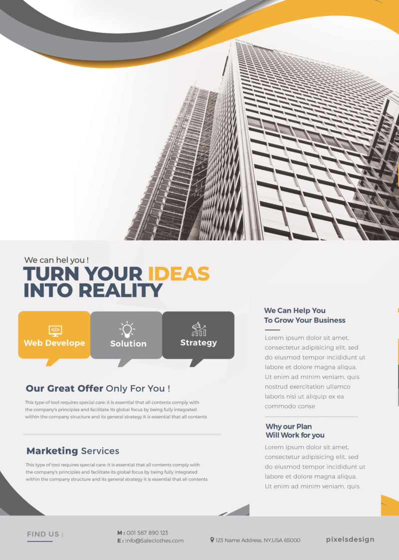 Marketing Business Flyer Template (PSD)