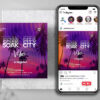 Tropical Club Party Instagram PSD Templates