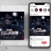 Scary Halloween Party Instagram PSD Templates