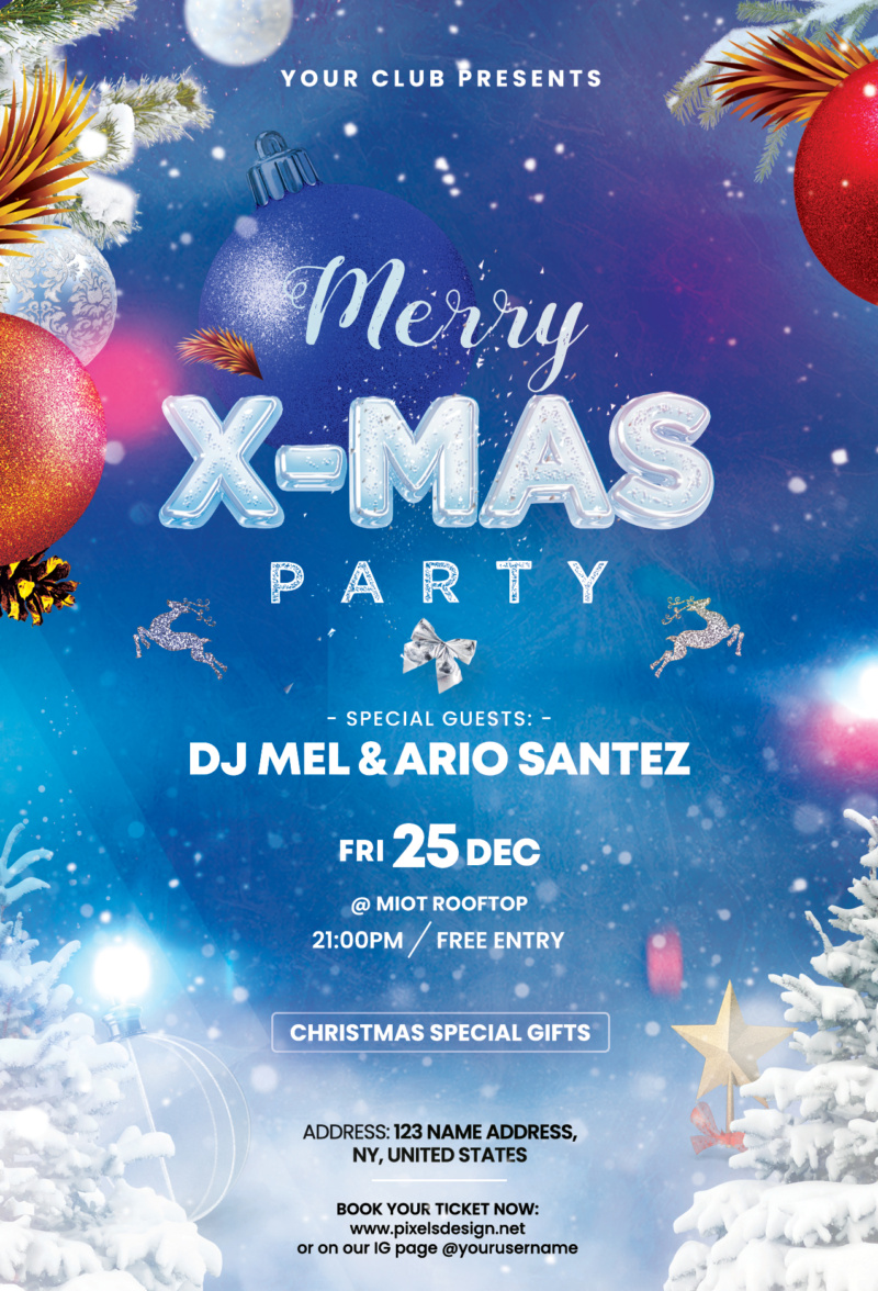 Merry X-Mas Party Flyer Template