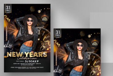 2023 New Years Party Flyer Template