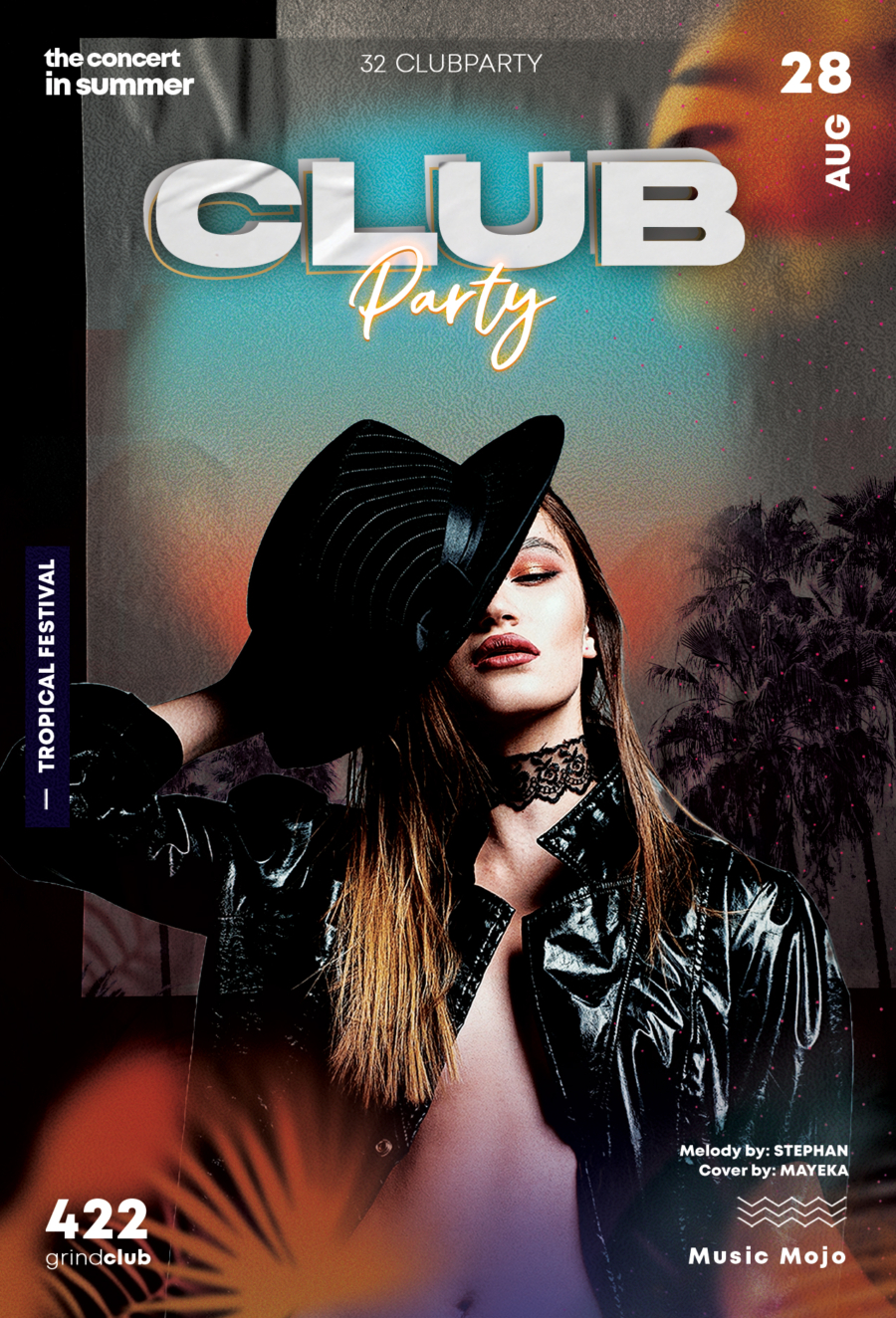 club party flyer design